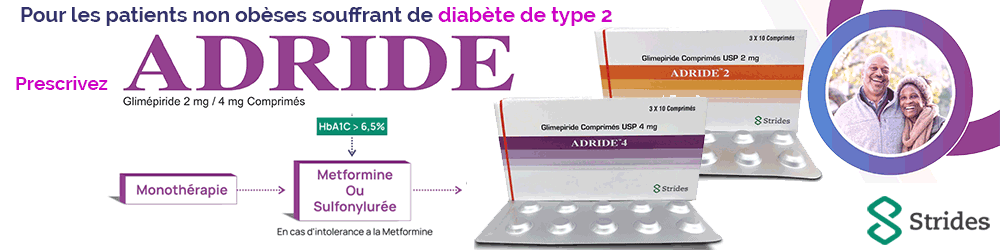 Adride® - Pour les patients non obèses souffrant de diabète de type 2